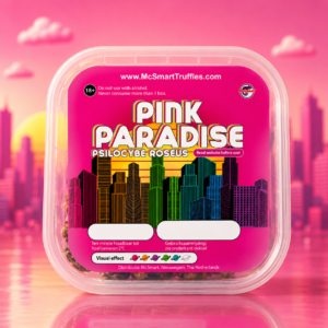 Pink Paradise magic truffels (Psilocybe Roseus) verpakking — De Truffeltuin